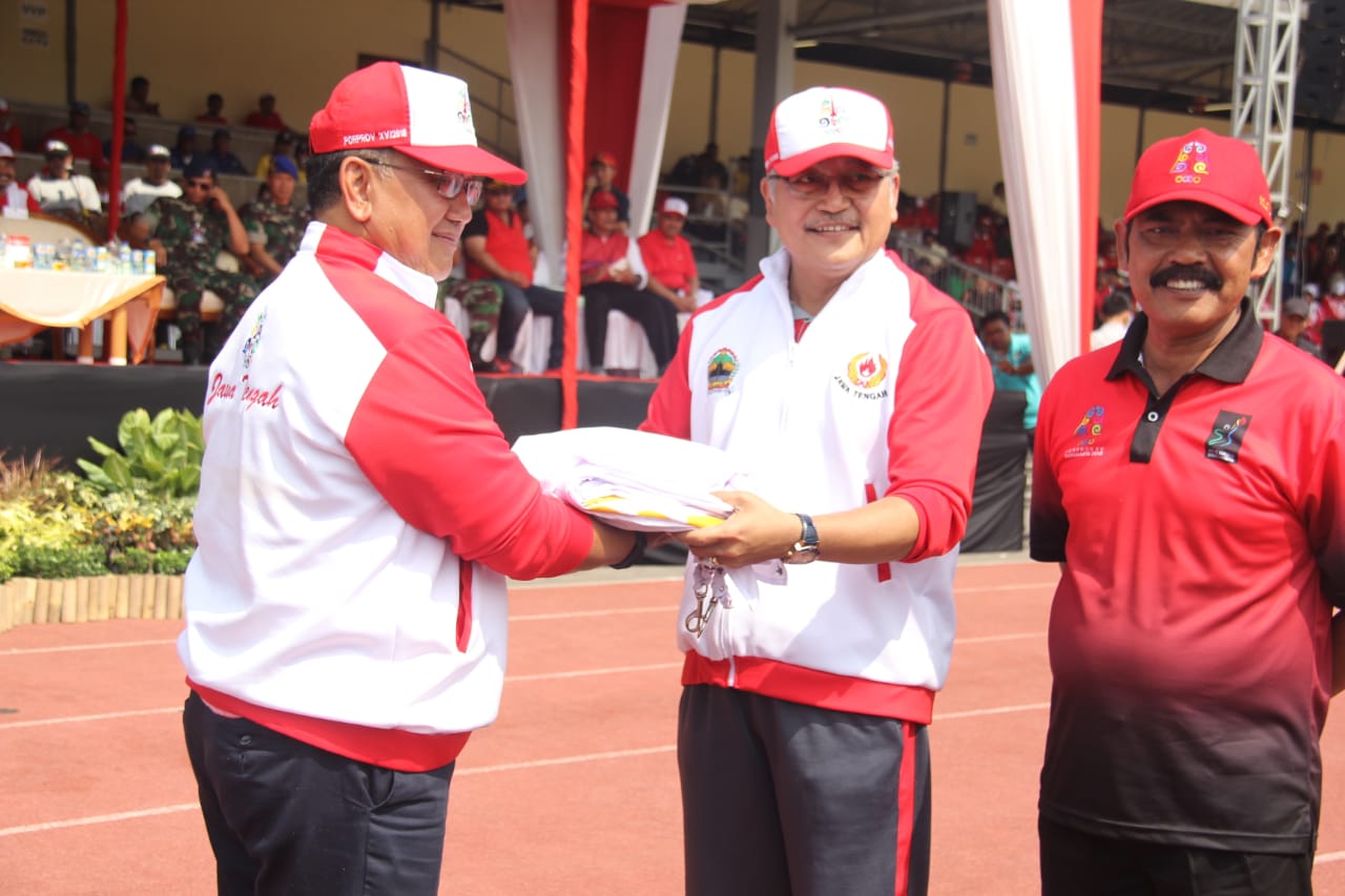 Penutupan Porprov Jateng 2018 di Stadion Sriwedari Surakarta